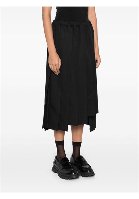 Gonna midi plissettata in nero Comme des garcons - donna COMME DES GARCONS COMME DES GARCONS | RNS0081